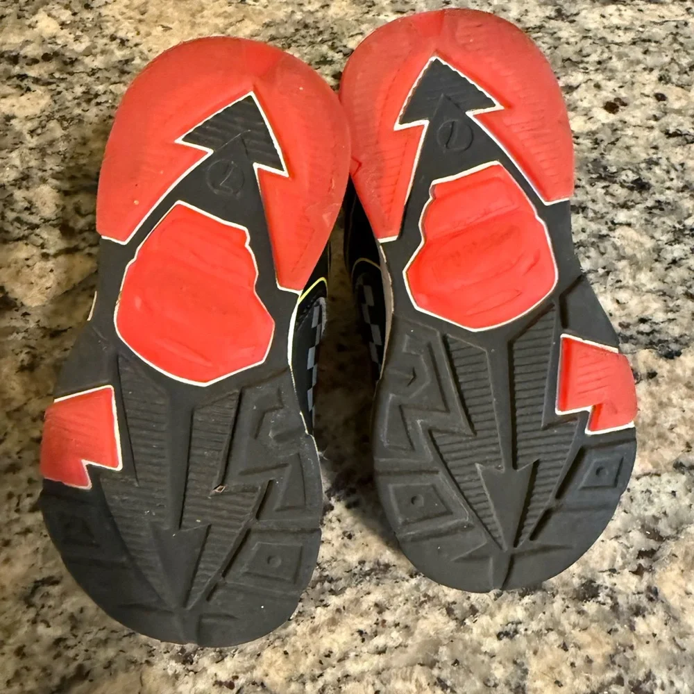 Disney Cars Black and Red light up shoes